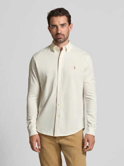 Polo Ralph Lauren Regular fit vrijetijdsoverhemd met button-downkraag Beige gemêleerd - 4
