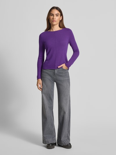 Christian Berg Woman Gebreide pullover van puur kasjmier Paars - 1