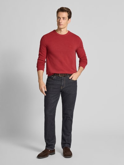 Marc O'Polo Regular Fit Strickpullover aus reiner Baumwolle Rot 1