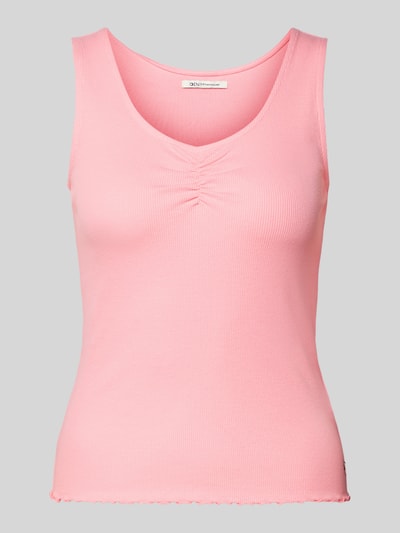 Tom Tailor Denim T-Shirt mit Label-Detail Pink 2