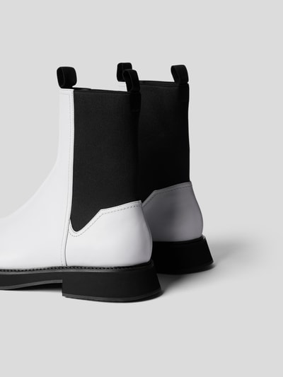 Nina Ricci Chelsea Boots aus Leder Weiss 3