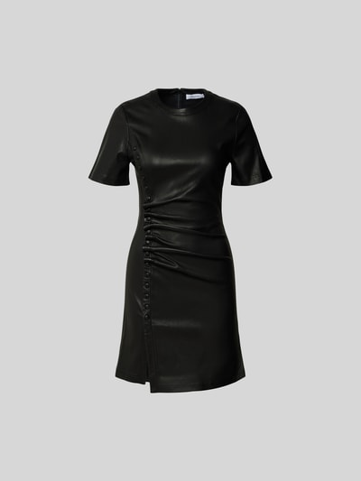 Rabanne Minikleid mit seitlicher Knopfleiste Black 2