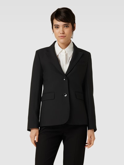 Weekend Max Mara Blazer met reverskraag en paspelzak achter Zwart - 4