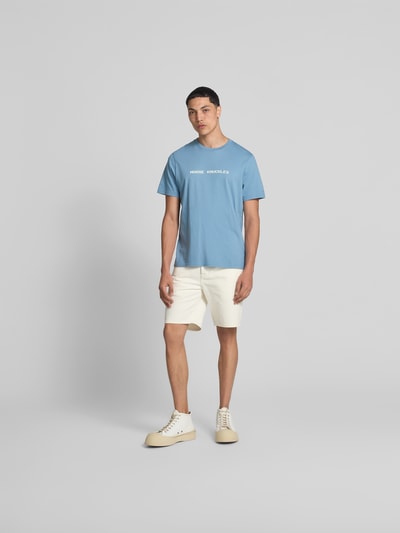 Moose Knuckles T-Shirt mit Label-Print Hellblau 1