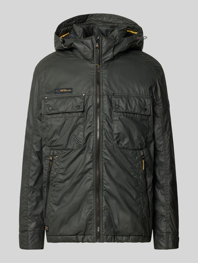 camel active Regular Fit Funktionsjacke aus Baumwoll-Mix Modell 'Between Hood Co' Oliv 2