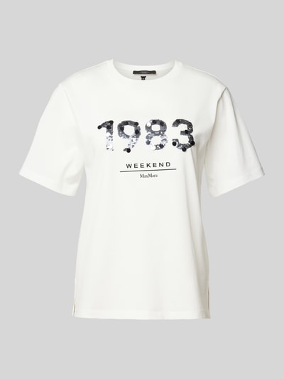 Weekend Max Mara T-Shirt mit Rundhalsausschnitt Modell 'CABINA' Weiss 1