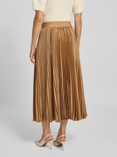 JOOP! Midirock mit Plisseefalten Camel 5