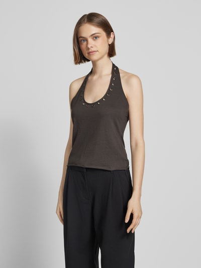 WEEKDAY Tanktop mit Neckholder Anthrazit 4