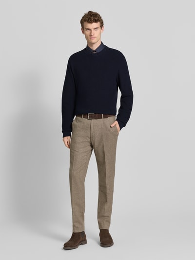 MCNEAL Strickpullover mit gerippten Abschlüssen Marine 1