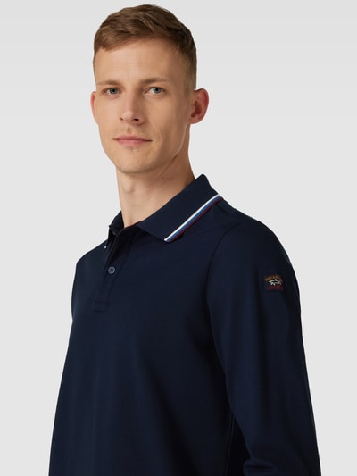 Paul & Shark Poloshirt mit Kontraststreifen Marine 3