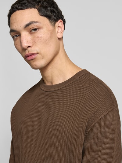 Levi's® Koszulka termiczna z długim rękawem o kroju relaxed fit z czystej bawełny Jasnobrązowy 3