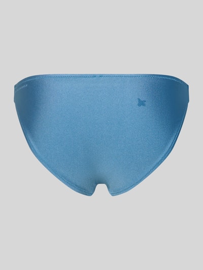 Marc O'Polo Bikini Slip mit Label-Schriftzug Modell 'SHINY BRIEF' Blau 3