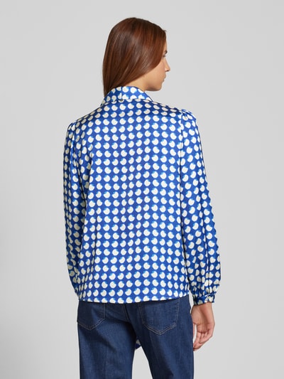 Rich & Royal Strikblouse met sportmanchetten Marineblauw gemêleerd - 5