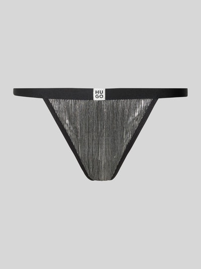 HUGO String met plissé, model 'PLISSE' Zilver - 1