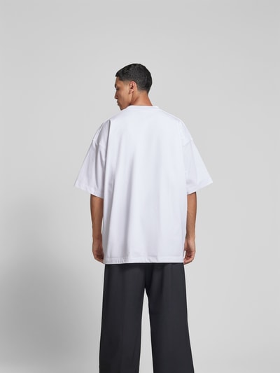 VETEMENTS Oversized T-Shirt mit Label-Detail Weiss 5