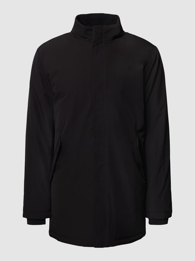 SELECTED HOMME Lange jas met labeldetails Zwart - 2