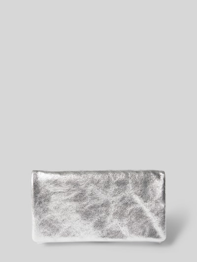 Abro Clutch mit Reißverschlussfach innen Silber 2