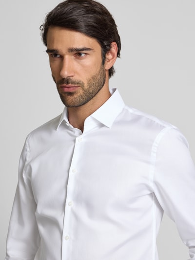 Jake*s Slim Fit Business-Hemd mit Kentkragen Weiss 3
