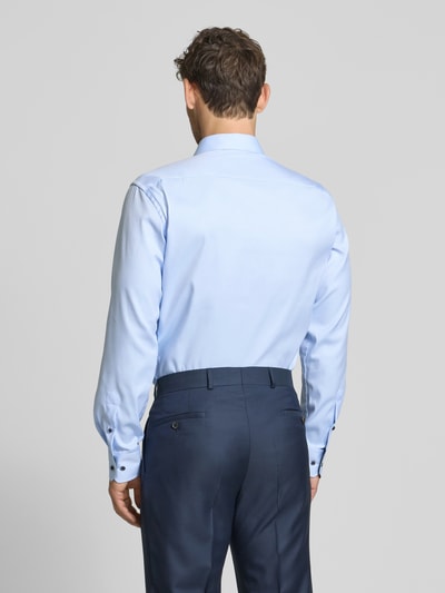 ETERNA Modern fit zakelijk overhemd met haaikraag Bleu - 5