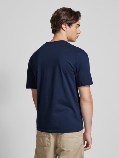 Jack & Jones T-shirt met labelprint Donkerblauw - 5