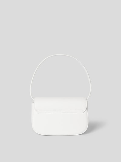 Diesel Pochette aus echtem Leder Weiß 5