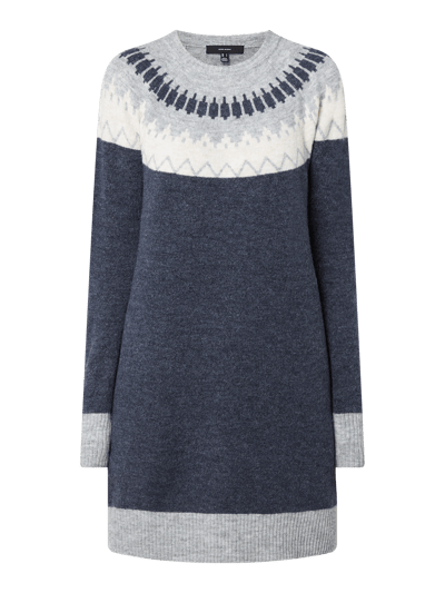 Vero Moda Strickkleid mit Norweger-Dessin Modell 'Simone' Marine 2