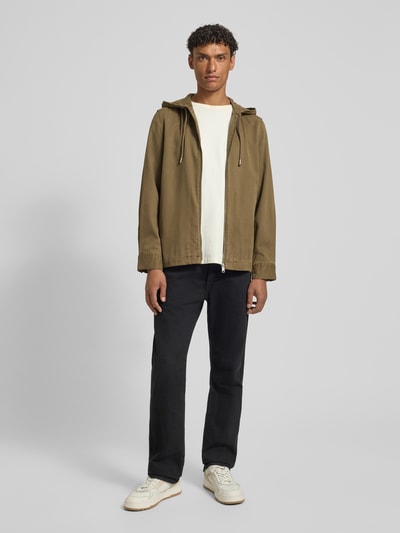 Marc O'Polo Regular Fit Hemdjacke mit Kapuze Hellbraun 1