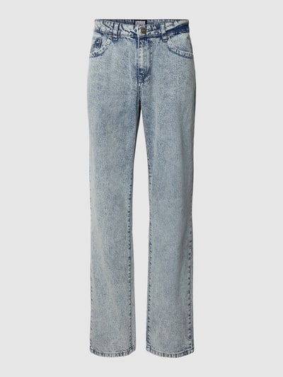 URBAN CLASSICS Loose Fit Jeans mit Logo-Patch Hellblau 2