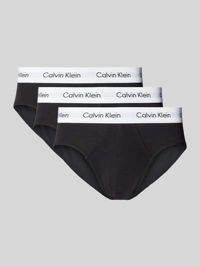 Calvin Klein Underwear Slip mit Label-Bund im 3er-Pack Black 1