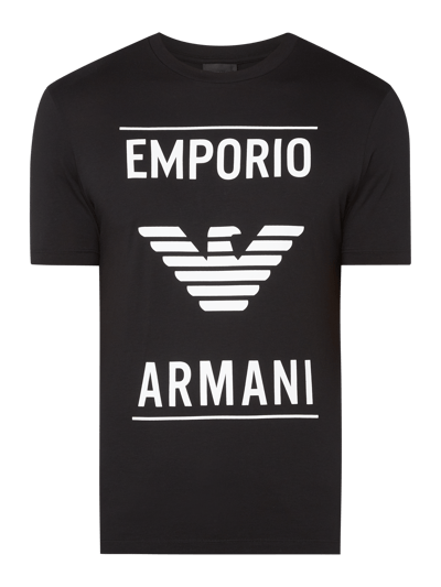 Emporio Armani T-shirt z nadrukiem z logo  Czarny 2