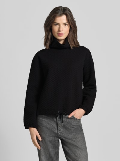 More & More Sweatshirt mit Stehkragen Black 4