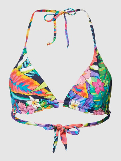 Banana Moon Bikini-Oberteil mit Allover-Print Modell 'SHELLO LEILANI' Marine 2