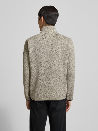 Lerros Sweatjack met opstaande kraag Beige gemêleerd - 5