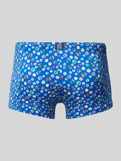 HOM Slim fit zwembroek met tunnelkoord, model 'SoCoa' Marineblauw - 3