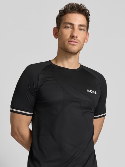 BOSS Green Regular Fit T-Shirt mit Label Print Modell 'TOC SERVE 2' Black 3