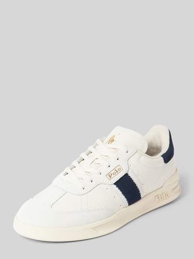 Polo Ralph Lauren Ledersneaker mit Label-Details Weiss 1