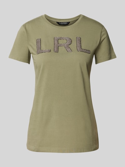 Lauren Ralph Lauren T-Shirt mit Label-Detail Modell 'KATLIN' Oliv 2