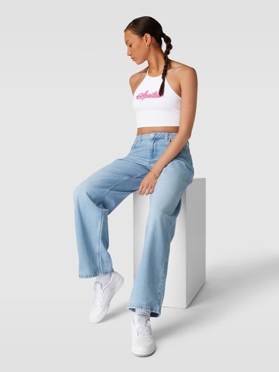 REVIEW Neckholder Crop Top SPOILED Print Weiss 1