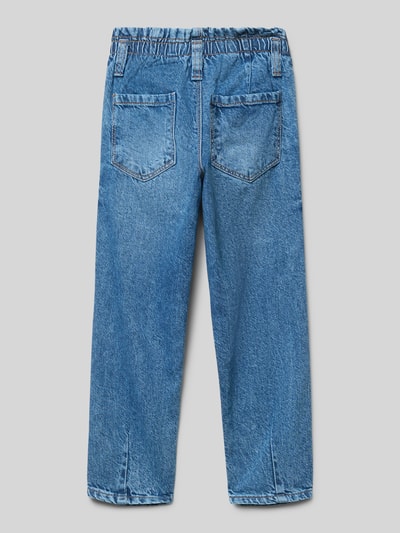Blue Seven Jeansy o kroju straight fit z elastycznym pasem Niebieski 3