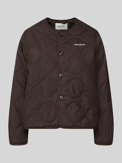 Carhartt Work In Progress Steppjacke mit Logo-Stitching Modell 'Skye' Schoko 2