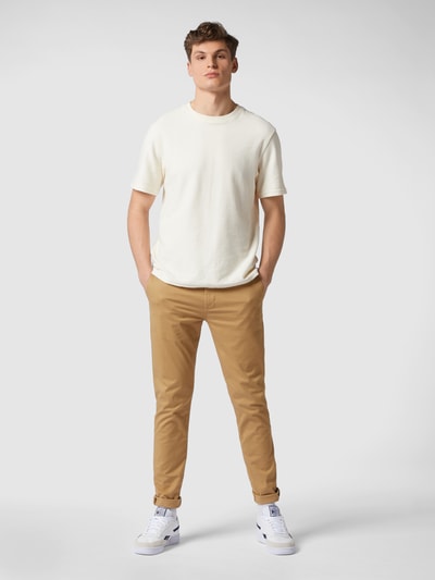 Scotch & Soda Super slim fit chino met stretch  Zand - 1