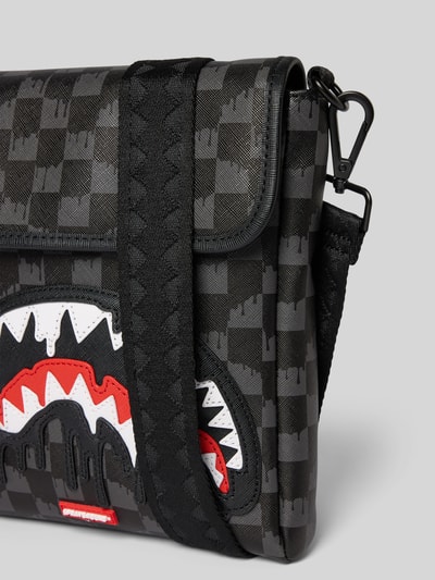 Sprayground Handtasche mit Schulterriemen Modell 'DRIPPING SHARKS IN PARIS' Black 3