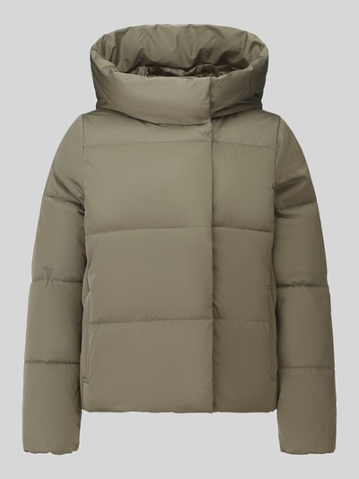 VERO MODA Kurtka pikowana z wysokim kapturem model 'STELLA' Oliwkowy 2