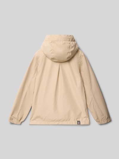 Productfoto, Jacke mit Kapuze und Label-Detail van Killtec voor kinderen in beige met regular fit, capuchon, steekzakken en labeldetail, ruglengte maat 140: 56 cm, schouderbreedte: 40 cm, mouwlengte: 45 cm