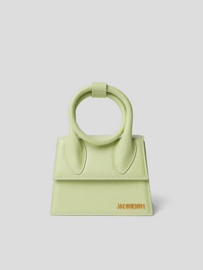 Jacquemus Micro Bag mit Label-Applikation Hellgrün 4