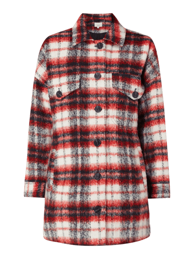 Jake*s Casual Jacke mit Karomuster Rot 2