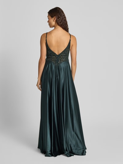 V.M. Avondjurk met kant Donkergroen - 5