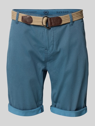 Lerros Bermudas mit Gürtel und Gesäßtaschen Rauchblau 2