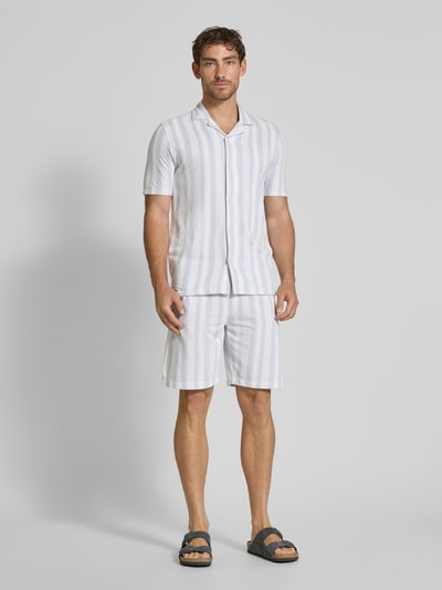 Lindbergh Relaxed Fit Freizeithemd mit Reverskragen Hellgrau 1