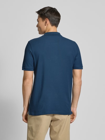 Fynch-Hatton Regular Fit Poloshirt mit Logo-Stitching Dunkelblau 5